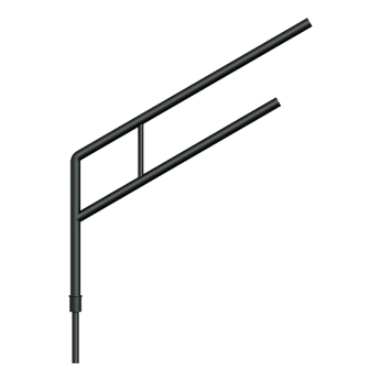 К2Г – Кронштейн двухрожковый безрадиусный однонаправленный