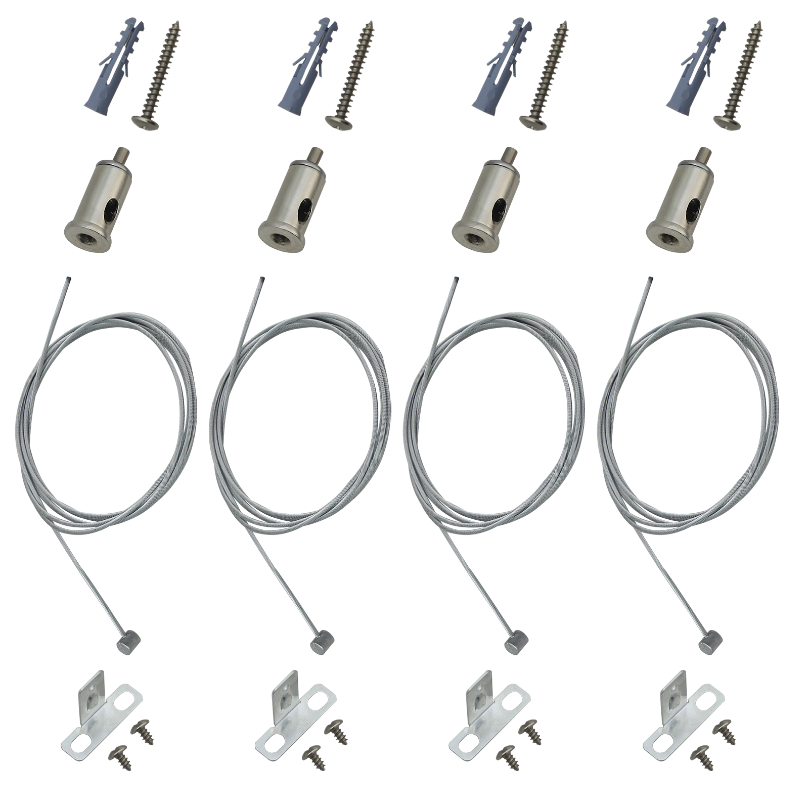 Комплект для подвесного монтажа ДВО08 (регулируемая длина тросов), 1 шт